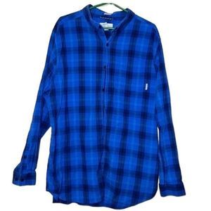 Columbia Men’s plaid flannel button front shirt‎ XLT